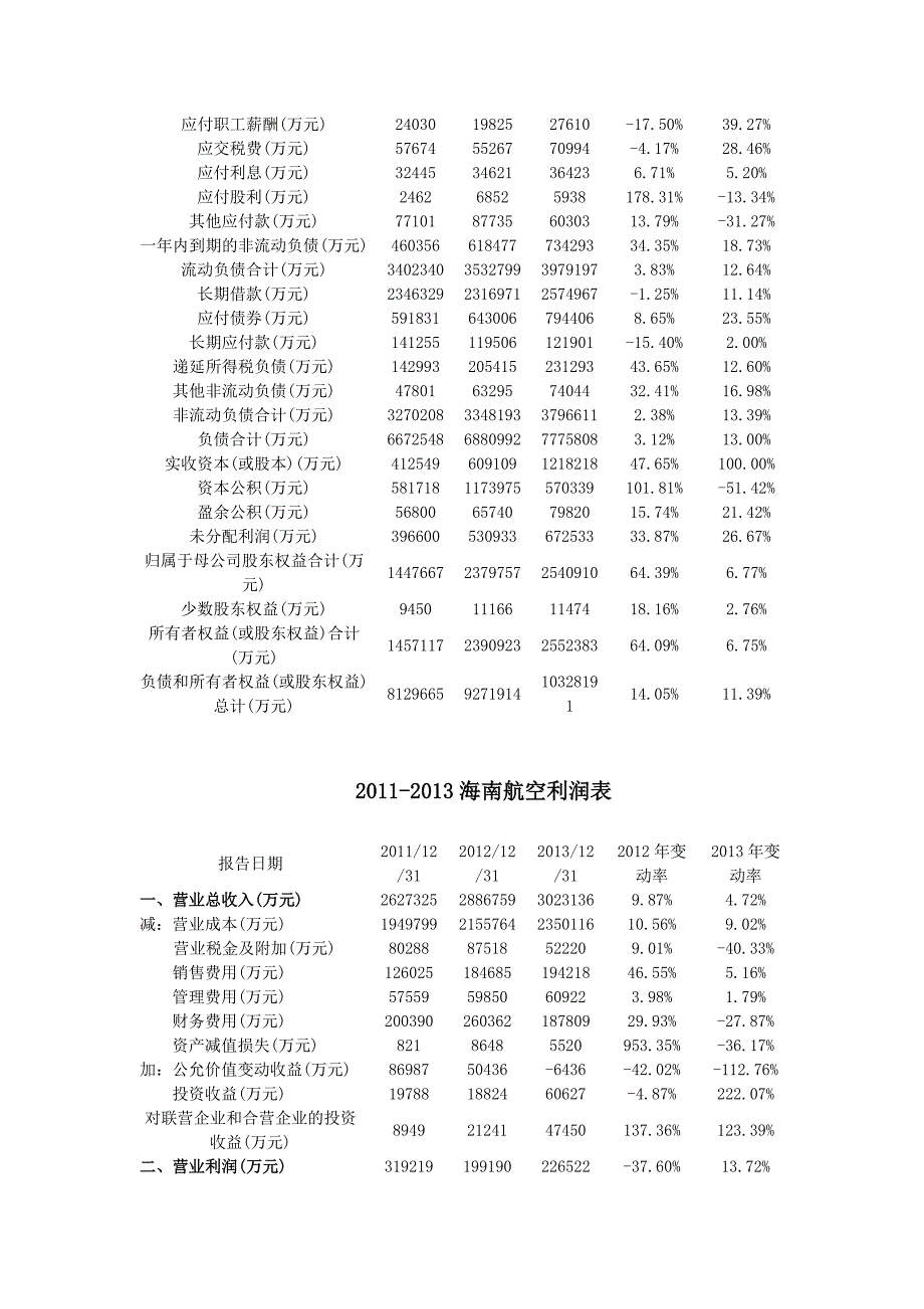 财务报表分析-海南航空_第4页