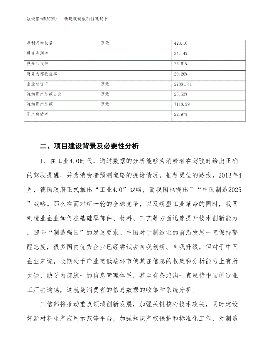 新建玻镁板项目建议书（总投资13000万元）_第3页