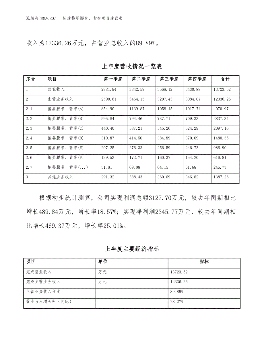 新建抱婴腰带、背带项目建议书（总投资15000万元）_第2页