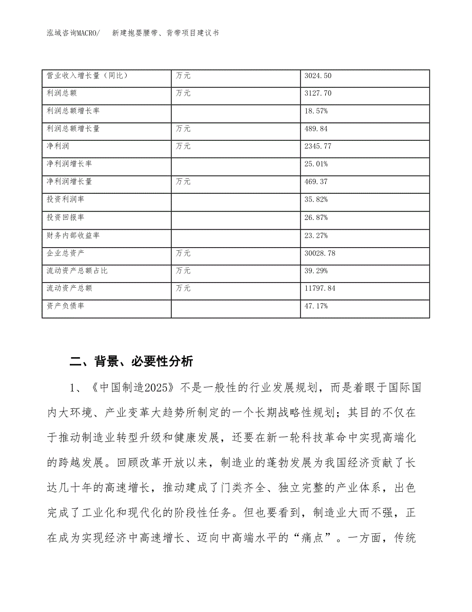 新建抱婴腰带、背带项目建议书（总投资15000万元）_第3页