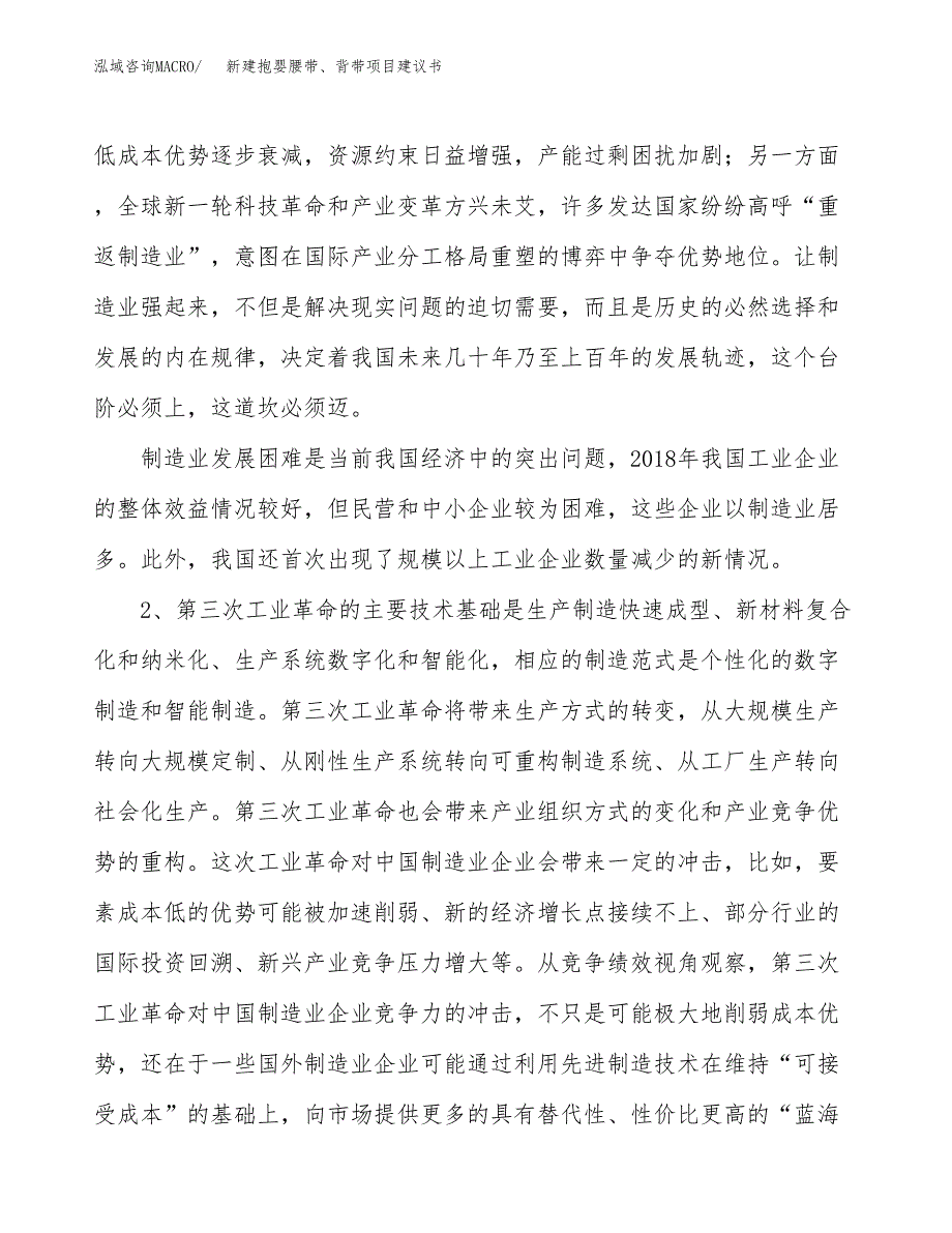 新建抱婴腰带、背带项目建议书（总投资15000万元）_第4页