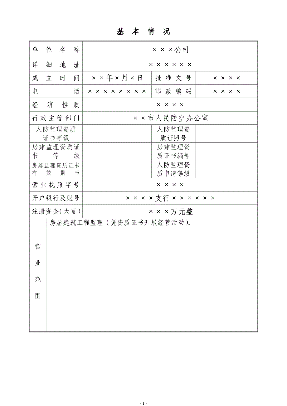 人防工程监理企业变更申请表_第2页