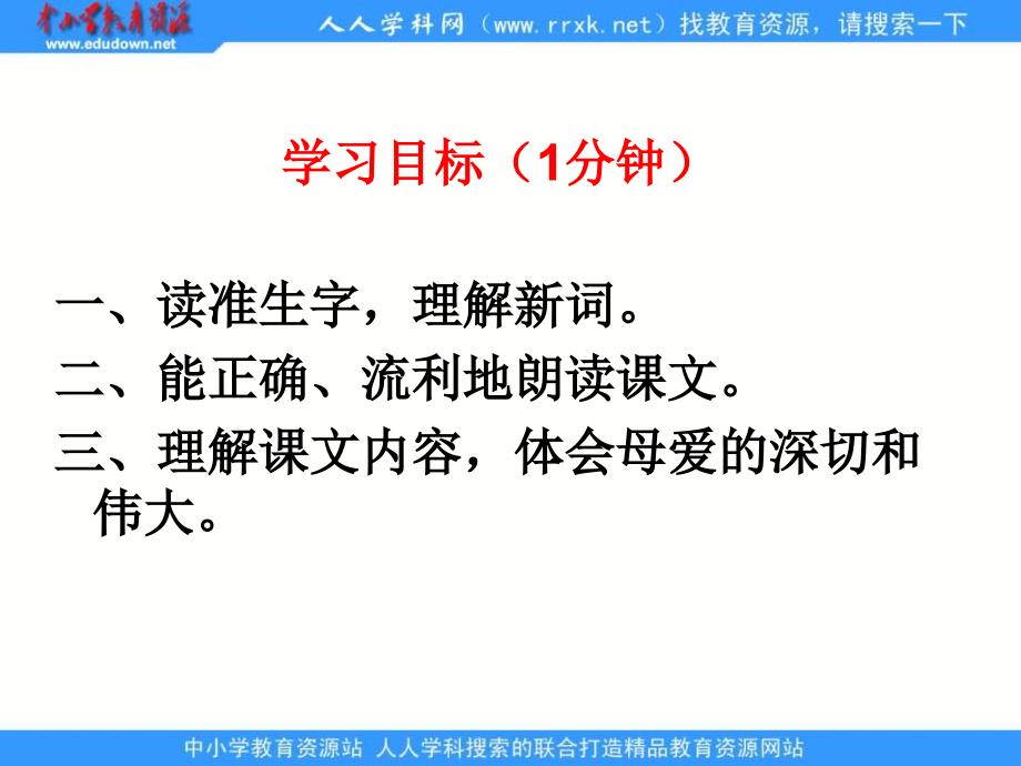 四年级语文S版四下母亲的呼唤课件3章节_第2页