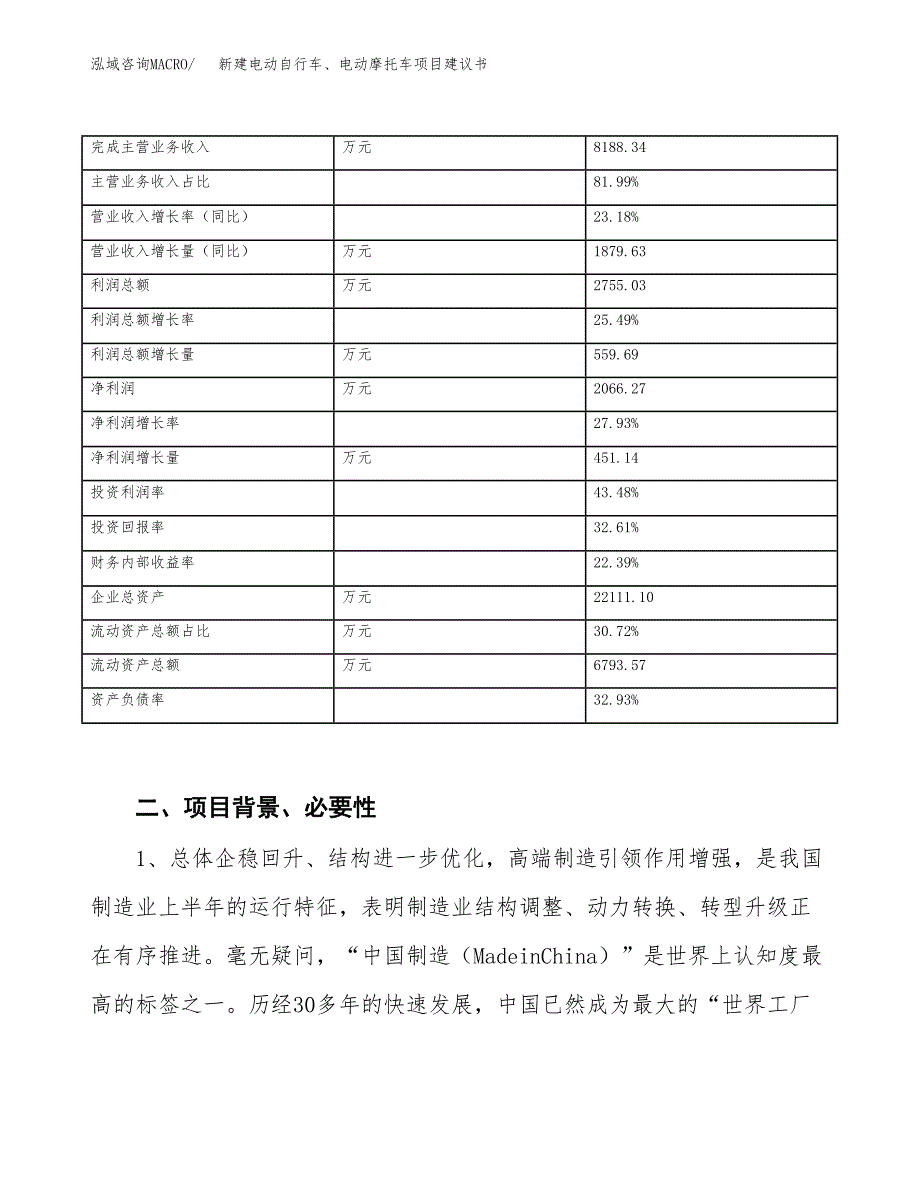 新建电动自行车、电动摩托车项目建议书（总投资12000万元）_第3页