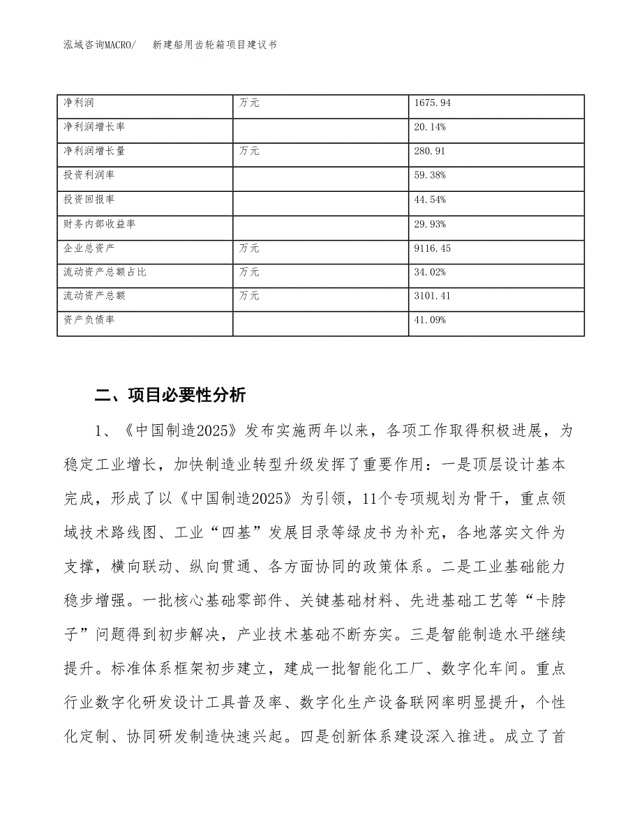 新建船用齿轮箱项目建议书（总投资4000万元）_第3页