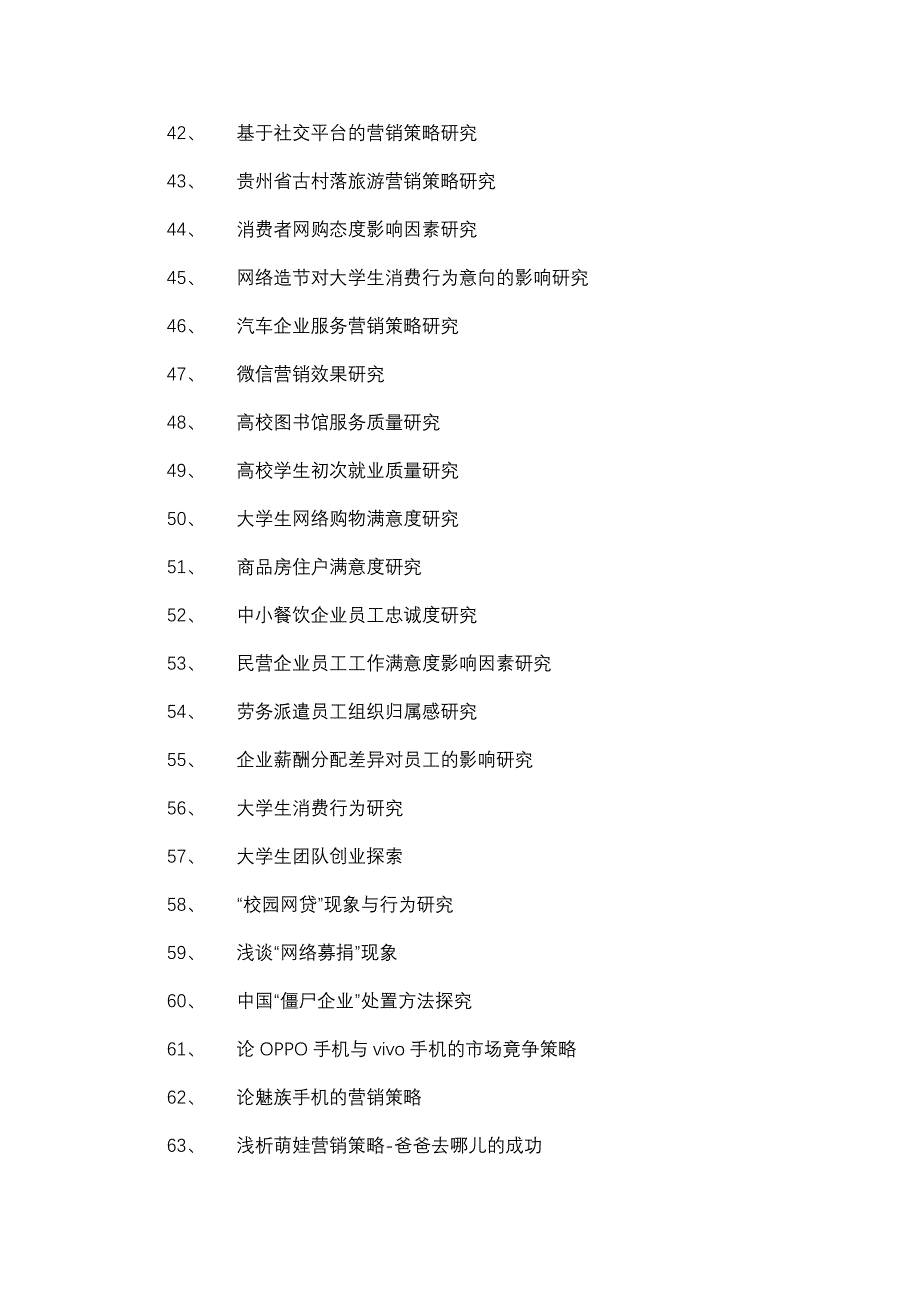 2017届工商管理专业毕业论文题目_第3页