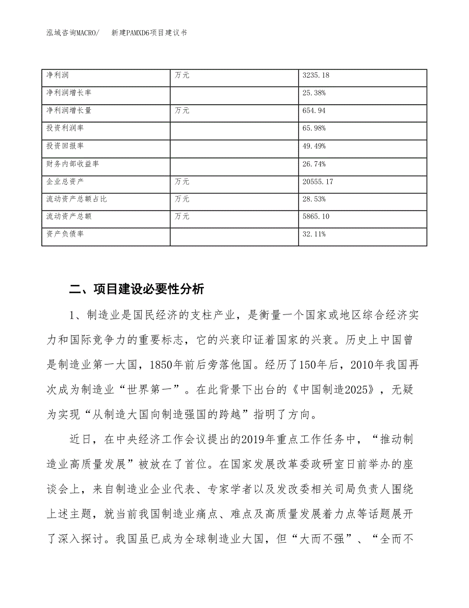 新建PAMXD6项目建议书（总投资8000万元）_第3页