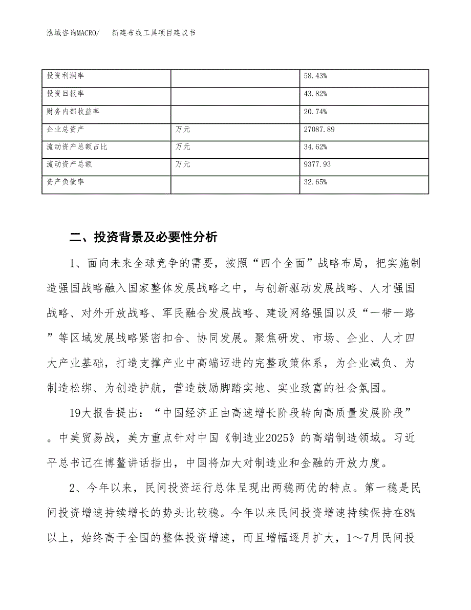 新建布线工具项目建议书（总投资16000万元）_第3页