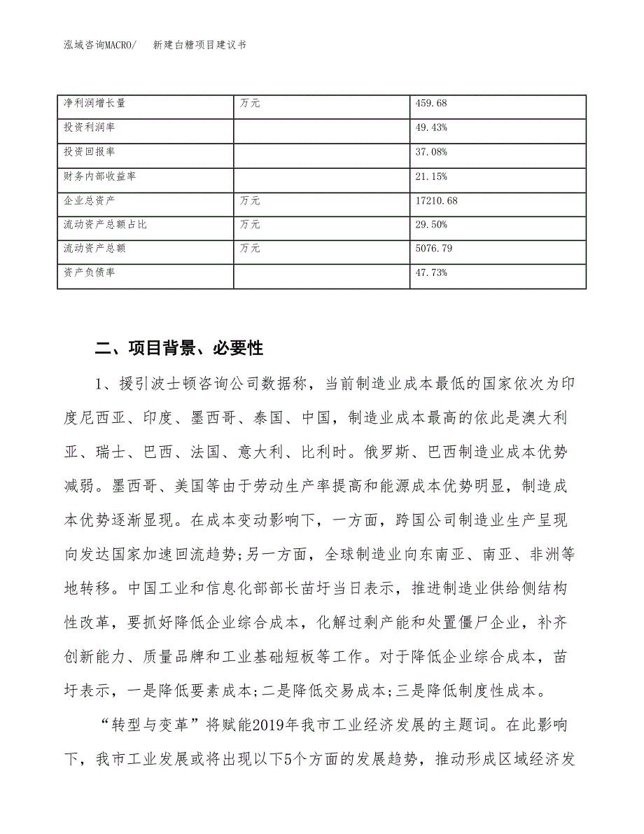 新建白糖项目建议书（总投资9000万元）_第3页