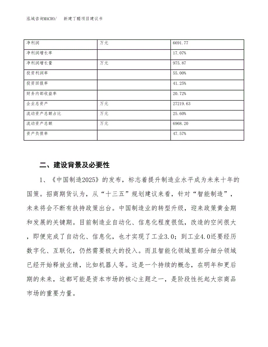 新建丁醛项目建议书（总投资17000万元）_第3页