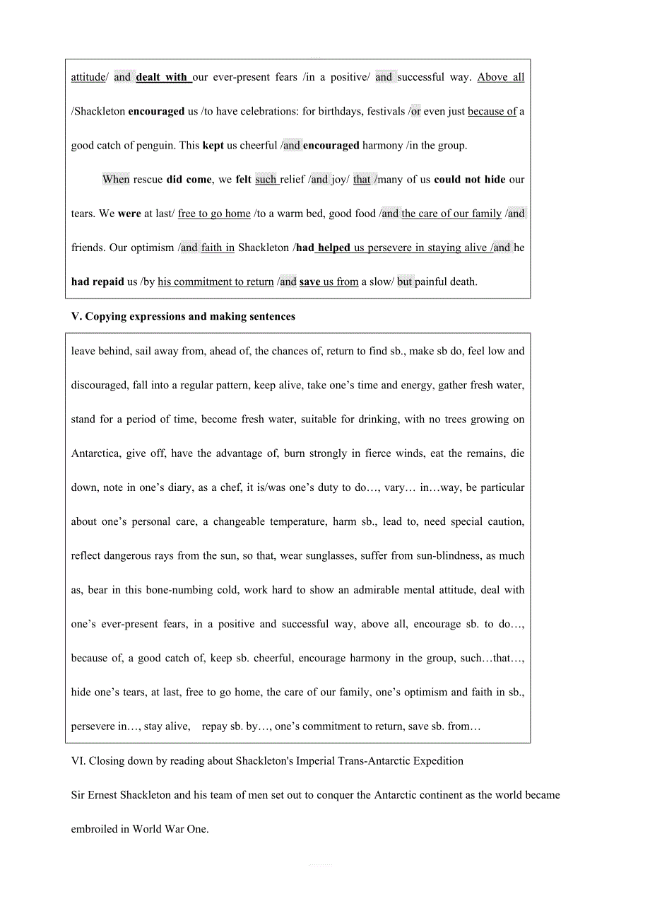 人教新课标高中英语选修十Unit1UsingLanguage教案_第4页