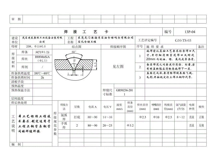 焊接工艺卡,作业指导书(最新)_第4页