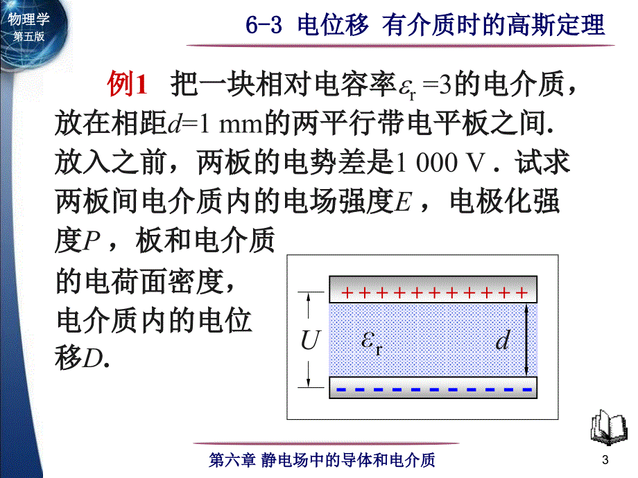 第06章静电场中的导体和电介质63电位移有介质时的高斯定理_第3页