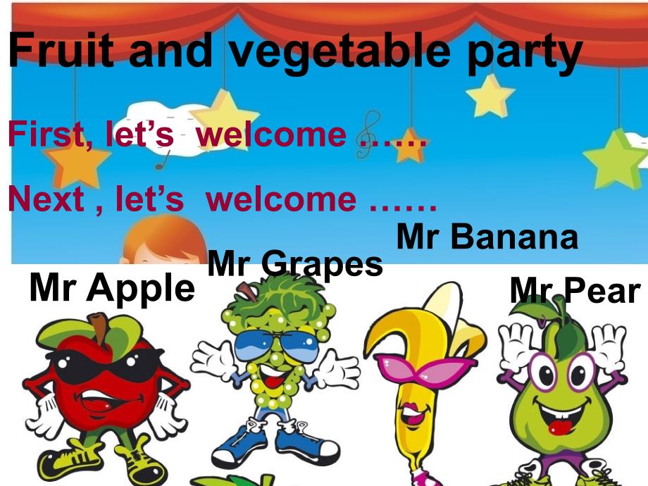 剑桥一级上unit 7 fruit and vegetable party_第4页
