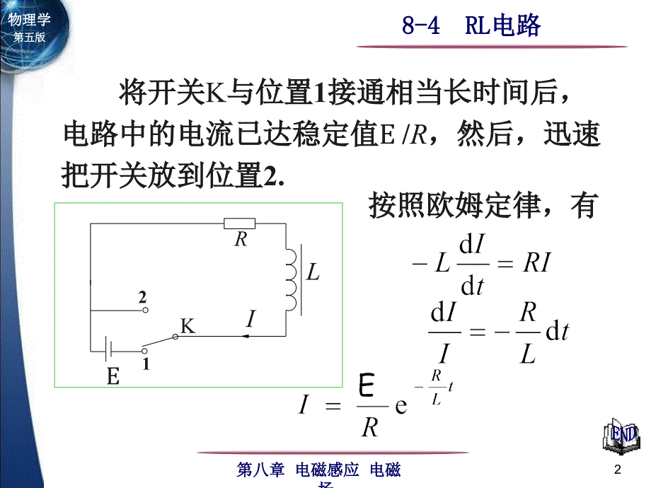 第08章电磁感应电磁场84RL电路_第2页