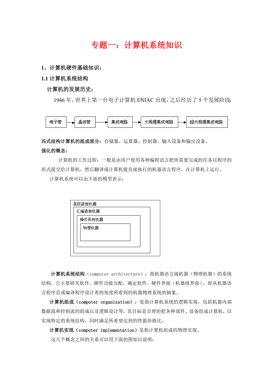 (软考软件设计师)专题一：计算机系统知识_第1页