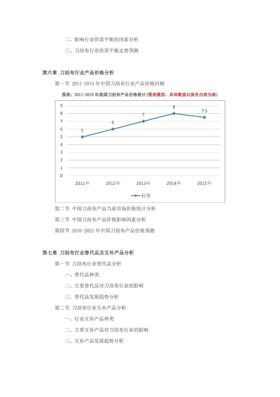 2016-2021年刀刮布行业深度调查及发展前景研究报告_第5页