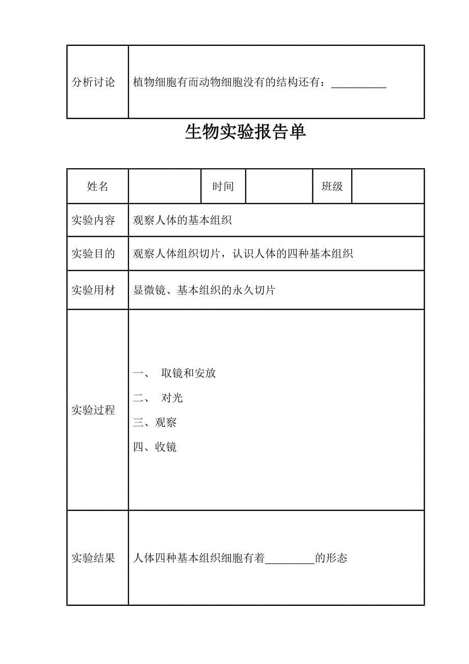 生物实验报告单1_第5页