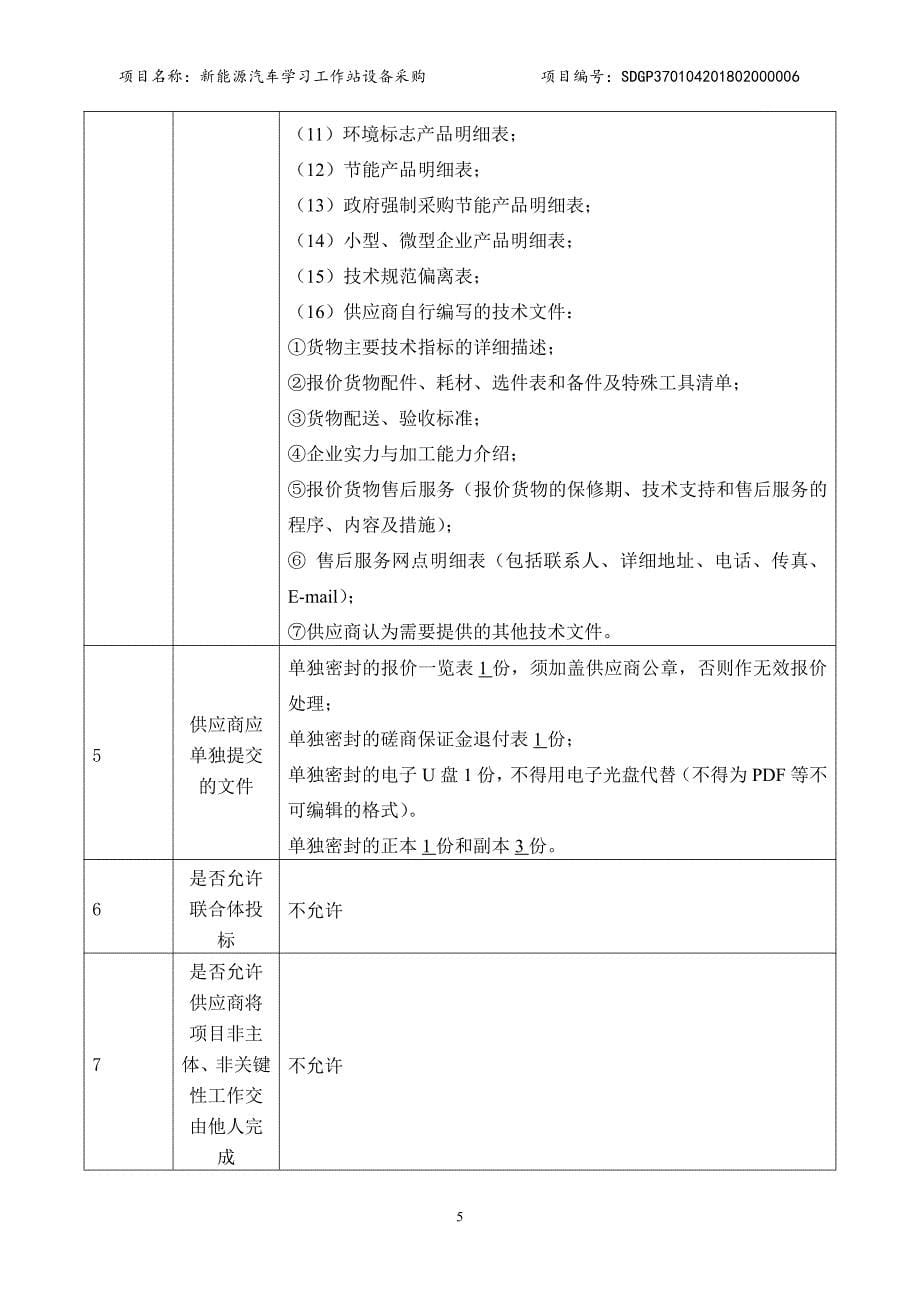 新能源汽车学习工作站设备采购项目招标文件-下册_第5页