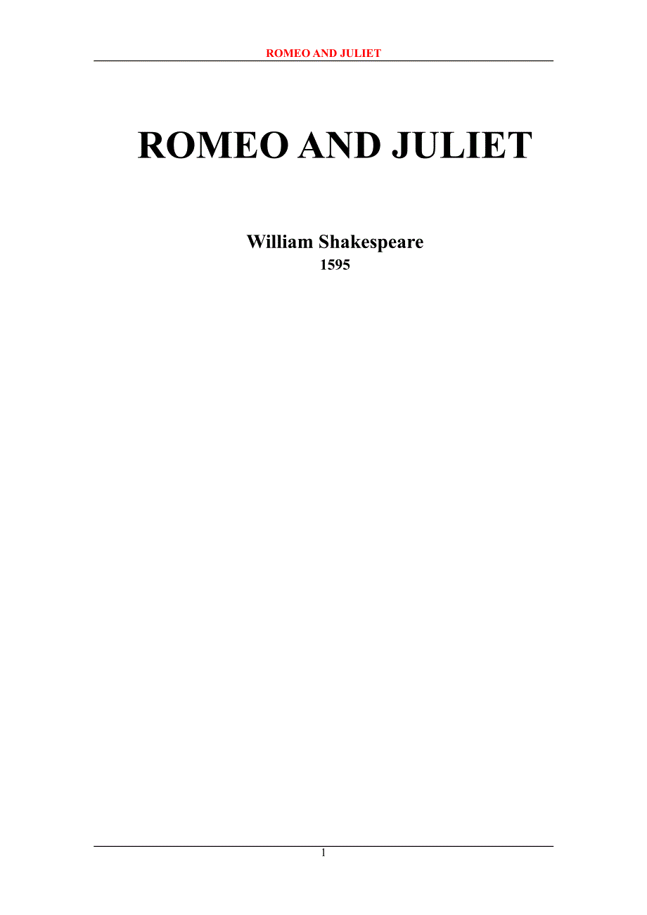 英文读物-罗蜜欧和朱丽叶Romeo_and_Juliet_第1页