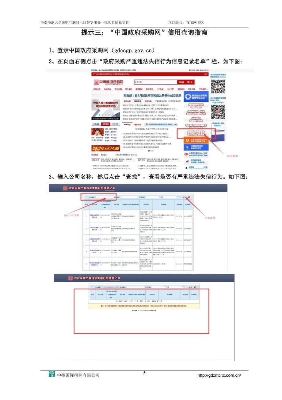 华南师范大学采购互联网出口带宽服务一批项目招标文件_第5页