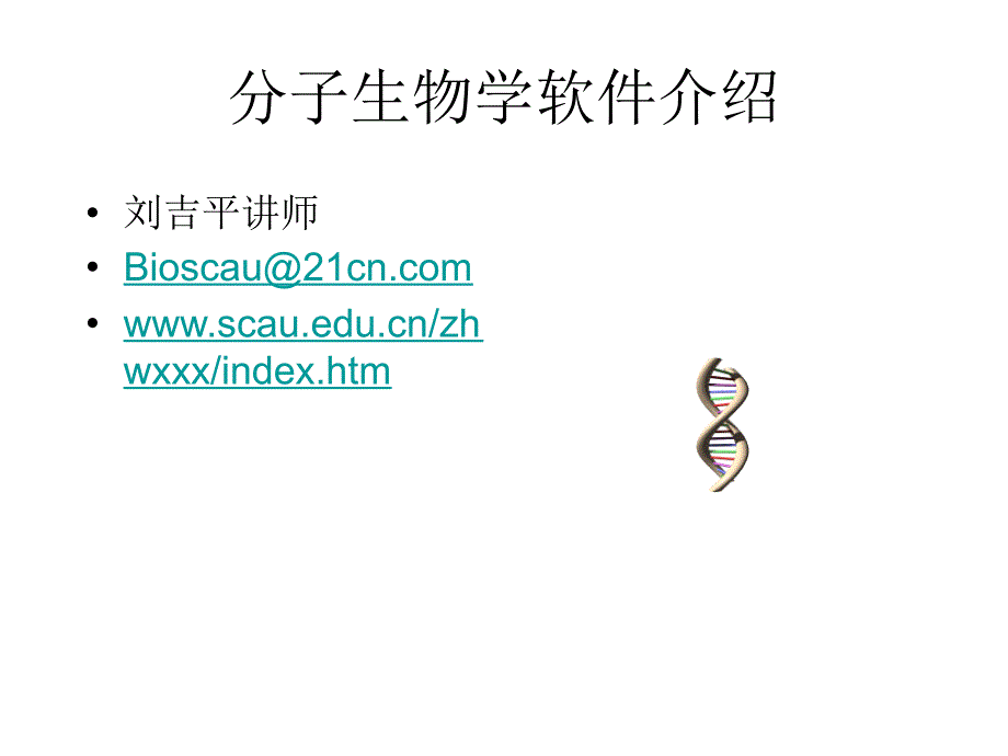 分子生物学软件幻灯片_第1页