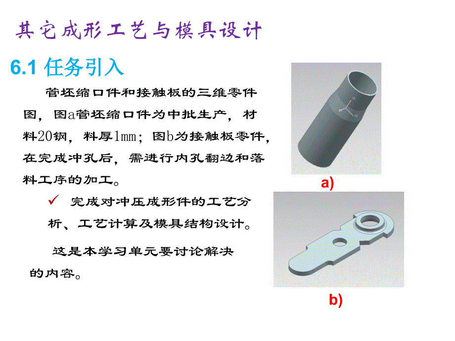 冲压模具设计与实践教学课件作者范建蓓教学单元六其它成形工艺与模具设计课件幻灯片_第3页