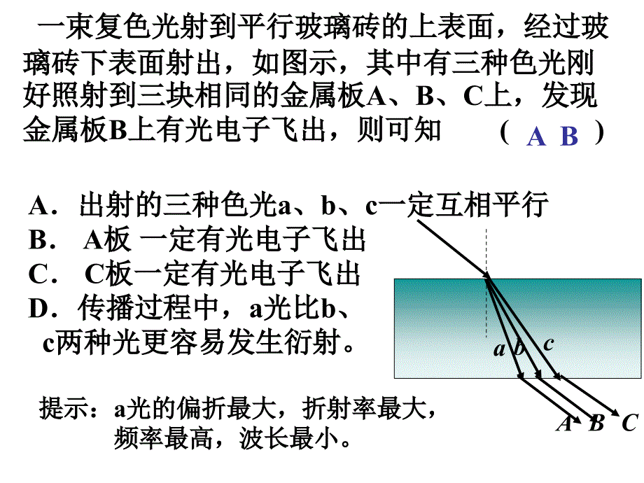 物理2010届高考物理二轮复习系列课件27光学幻灯片_第4页