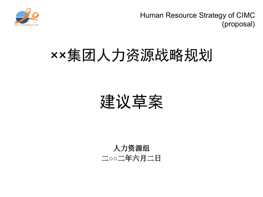 集团人力资源战略规划战略规划结构展开图幻灯片_第1页