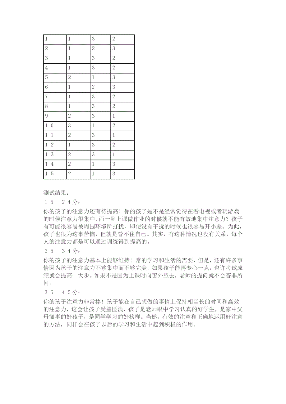 儿童专注力测试题_第3页