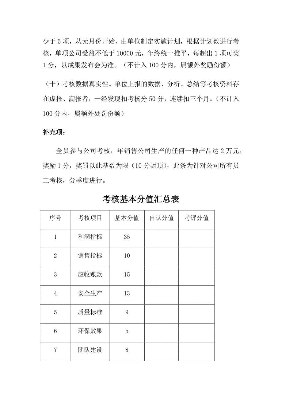 工业企业绩效考核方案_第5页