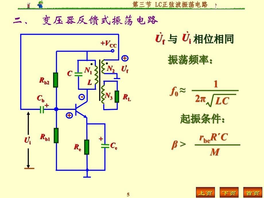 第8章波形发生和信号转换9第三节LC正弦波振荡电路_第5页