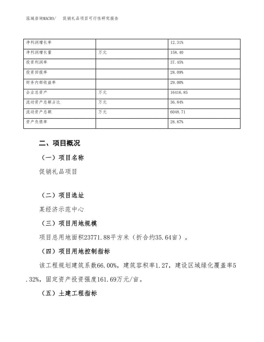 促销礼品项目可行性研究报告（总投资7000万元）_第5页