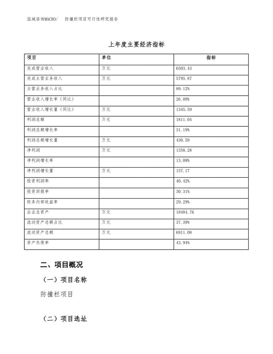 防撞栏项目可行性研究报告（总投资7000万元）_第5页