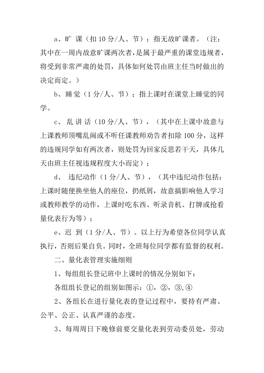 班级常规管理细则及奖惩措施.doc_第4页