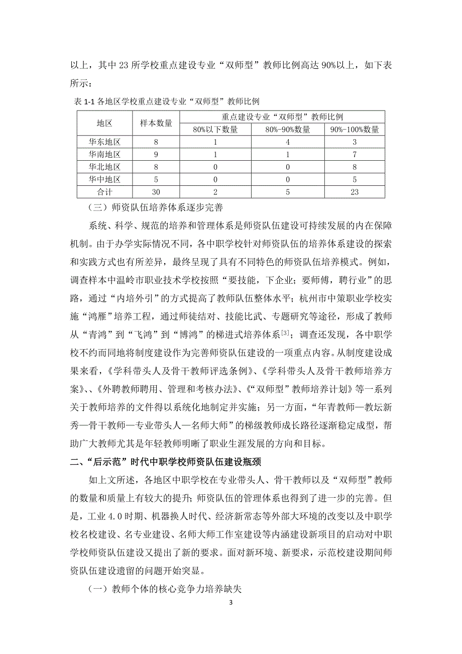 后示范背景下中职学校师资队伍建设优化策略_第3页