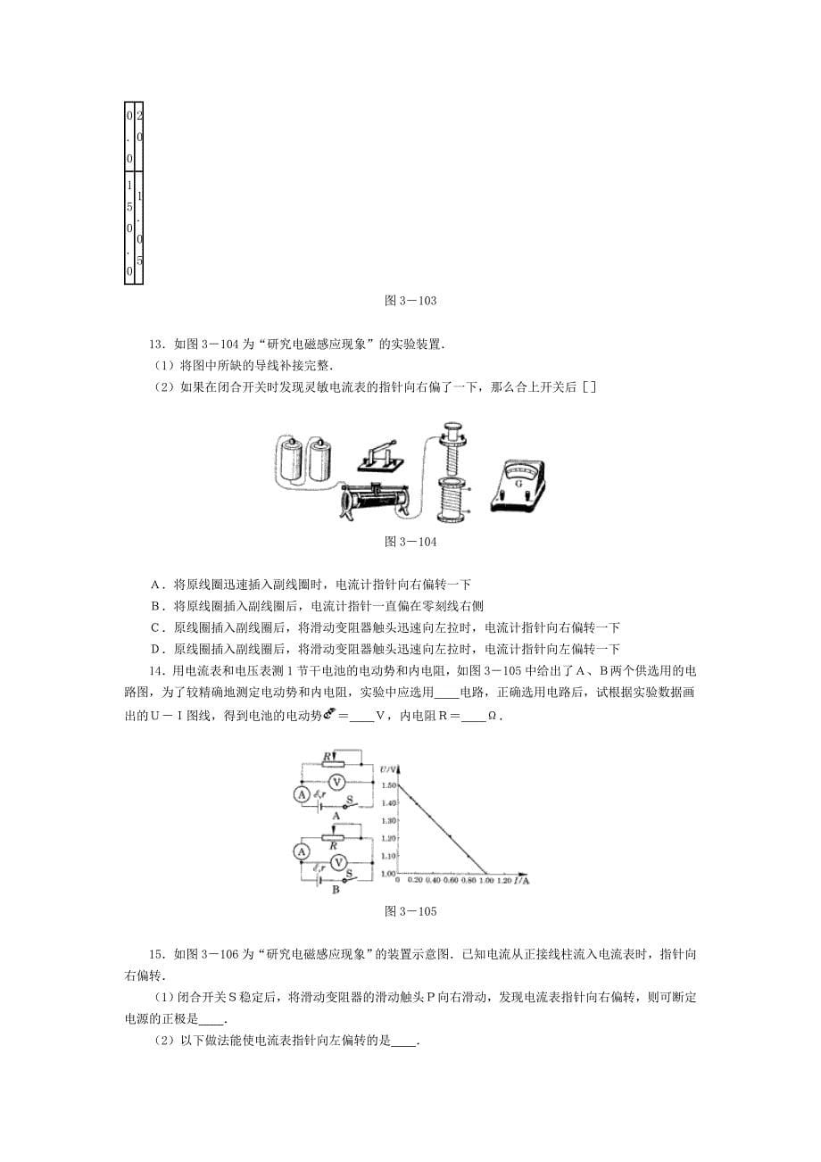 高中物理经典题库电学实验题_第5页