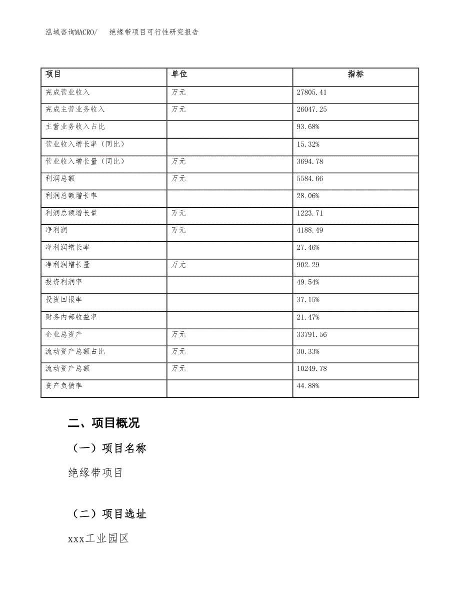 绝缘带项目可行性研究报告（总投资15000万元）_第5页