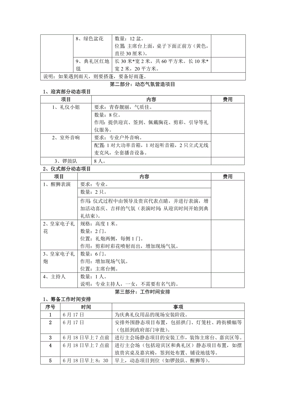 欧德福开业庆典方案_第3页