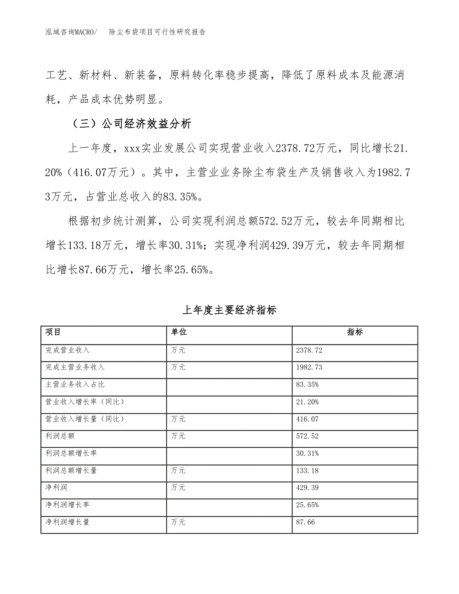 除尘布袋项目可行性研究报告（总投资3000万元）_第4页