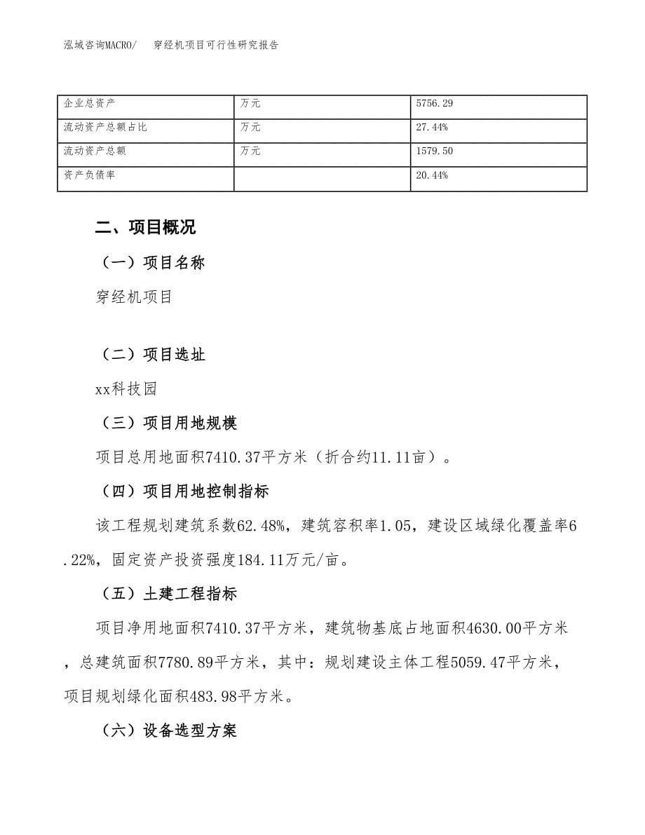 穿经机项目可行性研究报告（总投资3000万元）_第5页