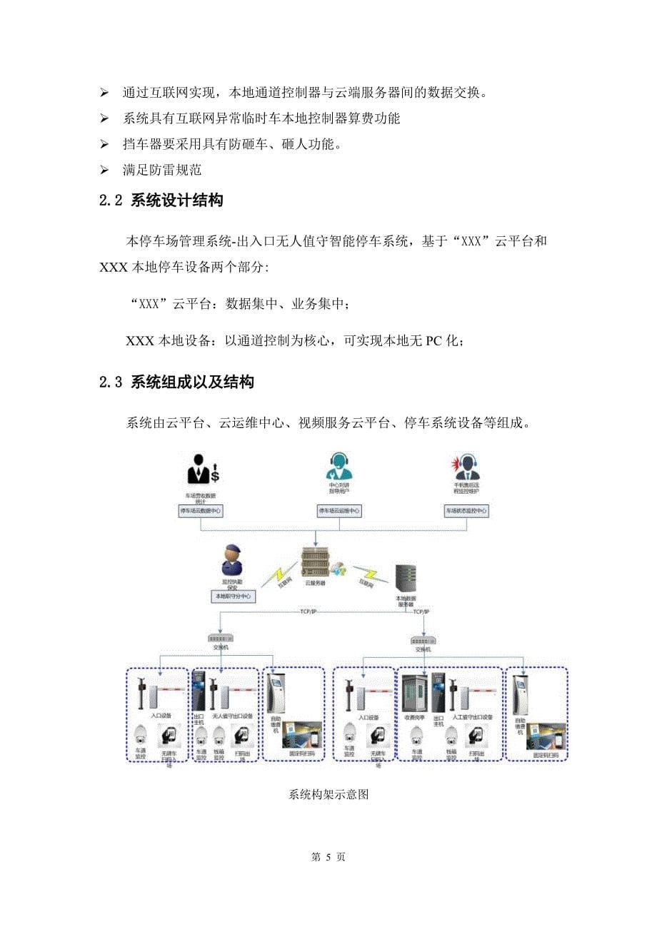 XX广场停车场无人值守解决方案_第5页