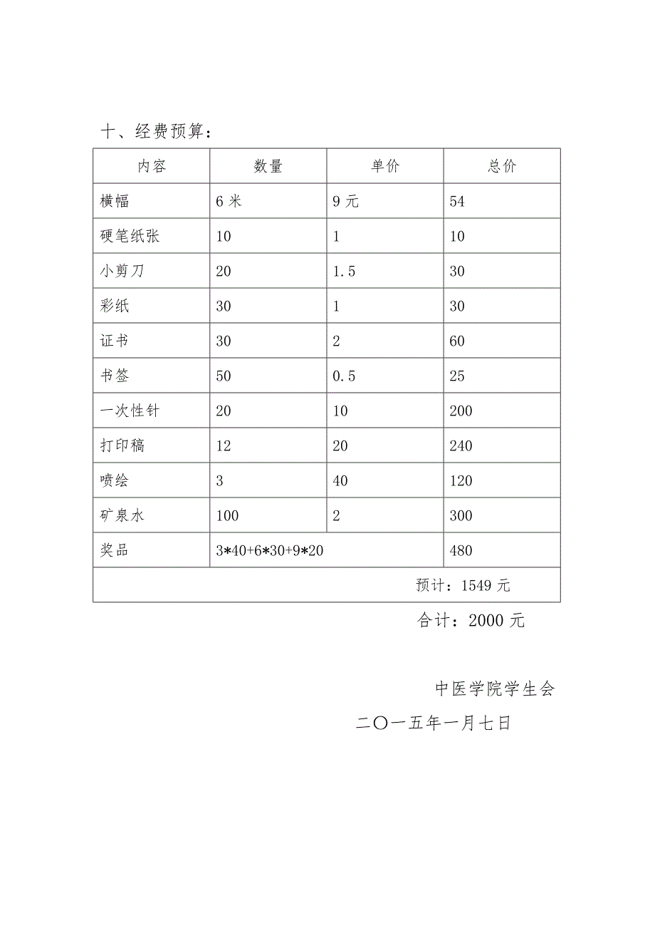 中医学院“国医节”策划书_第3页