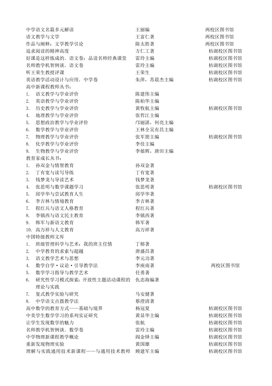 教育教学推荐书目_第2页