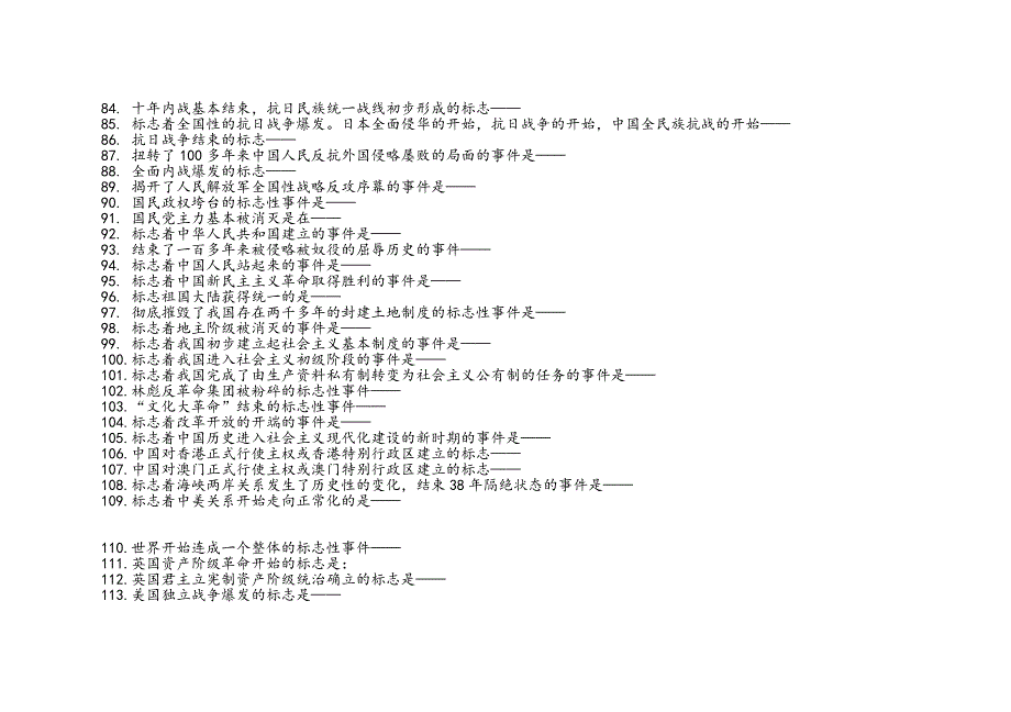 中考历史列举题精编汇总_第4页