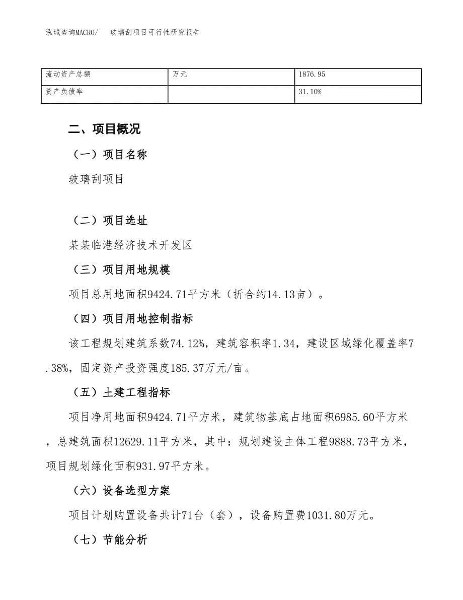 玻璃刮项目可行性研究报告（总投资3000万元）_第5页