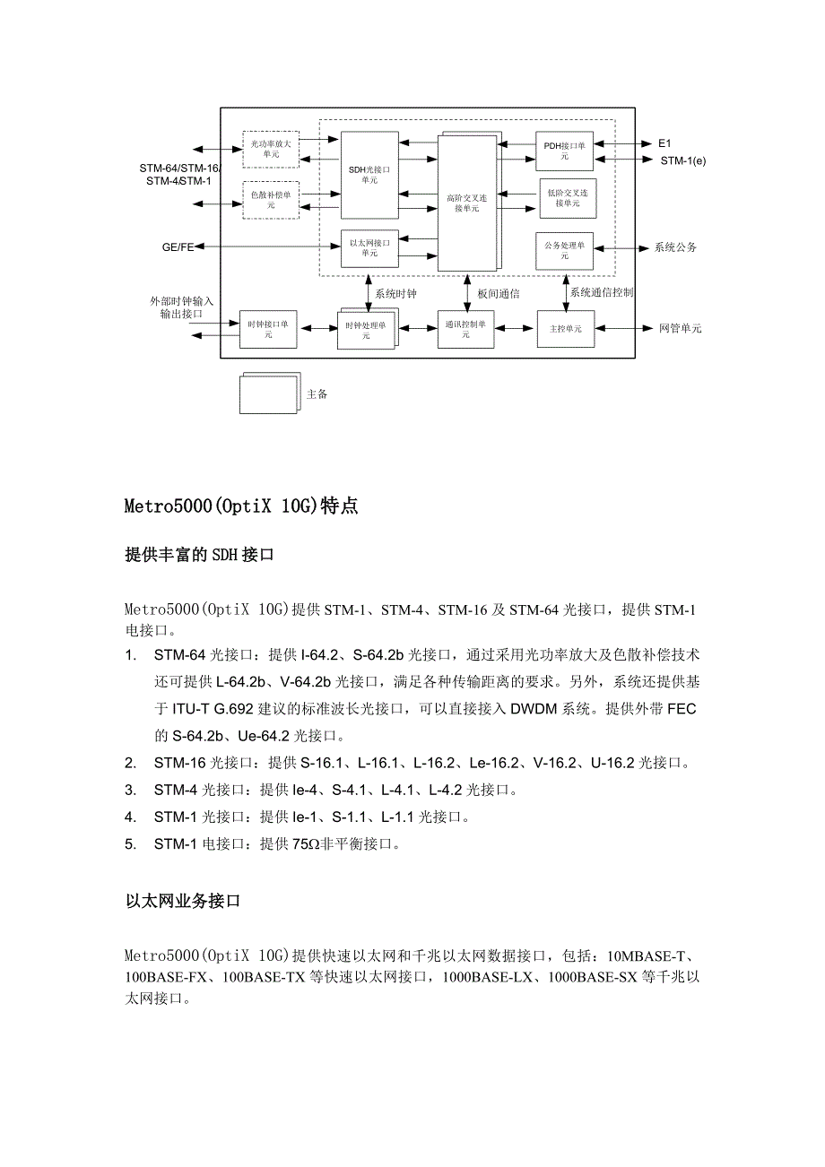 Metro5000(OptiX-10G)设备基本资料_第3页