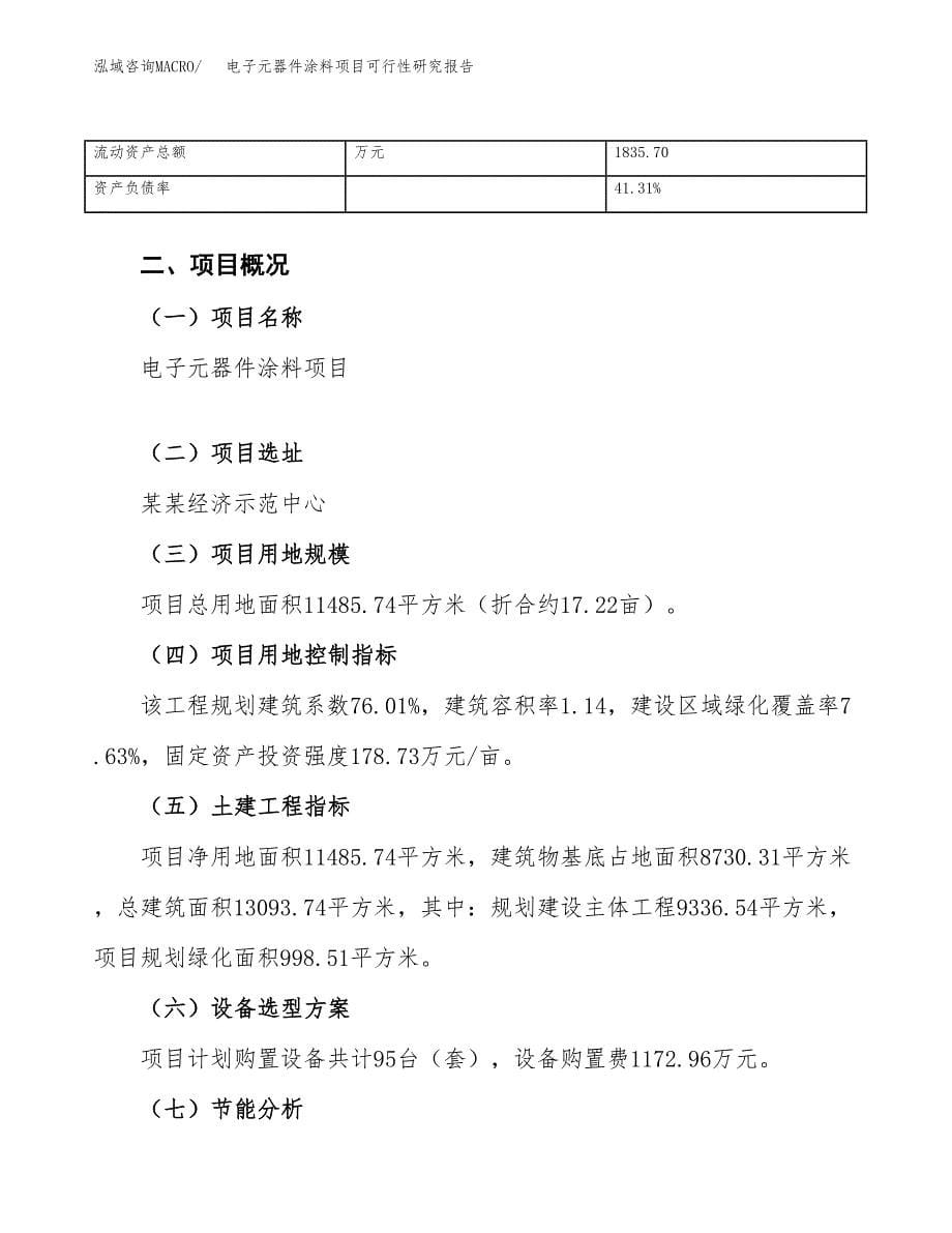 电子元器件涂料项目可行性研究报告（总投资4000万元）_第5页