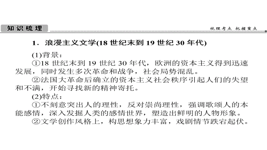 2013版状元360人教版历史一轮复习教程必修319课文学的繁荣演示文稿_第2页