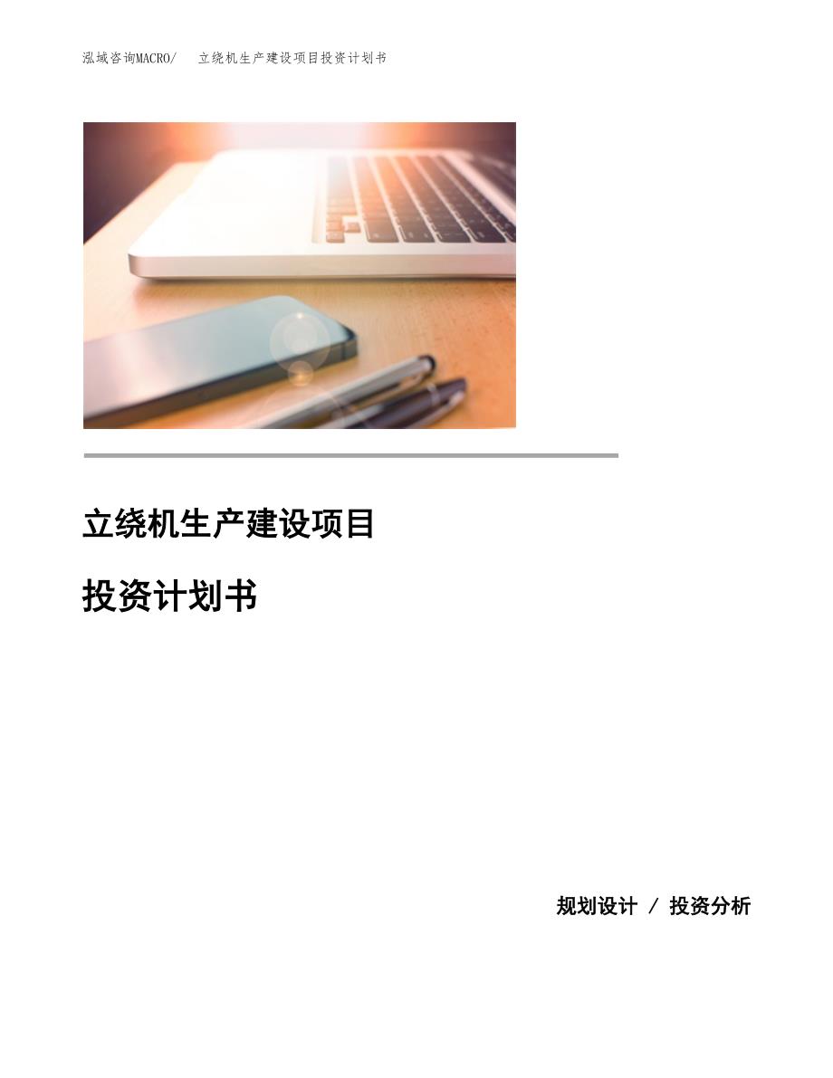 （模板）立绕机生产建设项目投资计划书_第1页